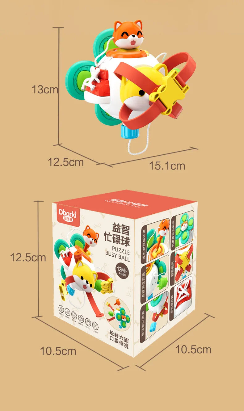 BusyCube 10-in-1: Montessori Sensory Lock-Box (Ages 3–6)