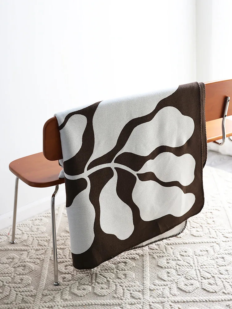 Nordic Weave: Imitation Cashmere Throw Blanket