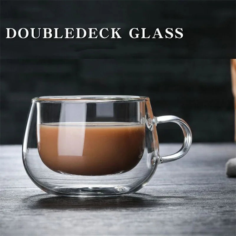 Double Wall Glass Coffee Mug