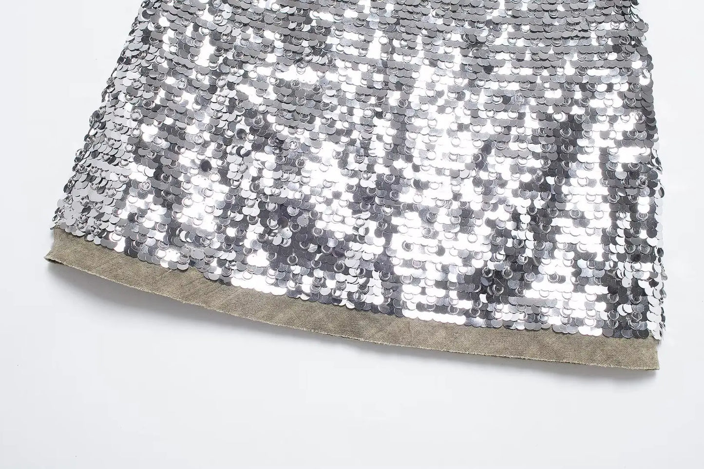 Women's Glitter Sequin Open Vest – Tailored Sparkle for Autumn Nights