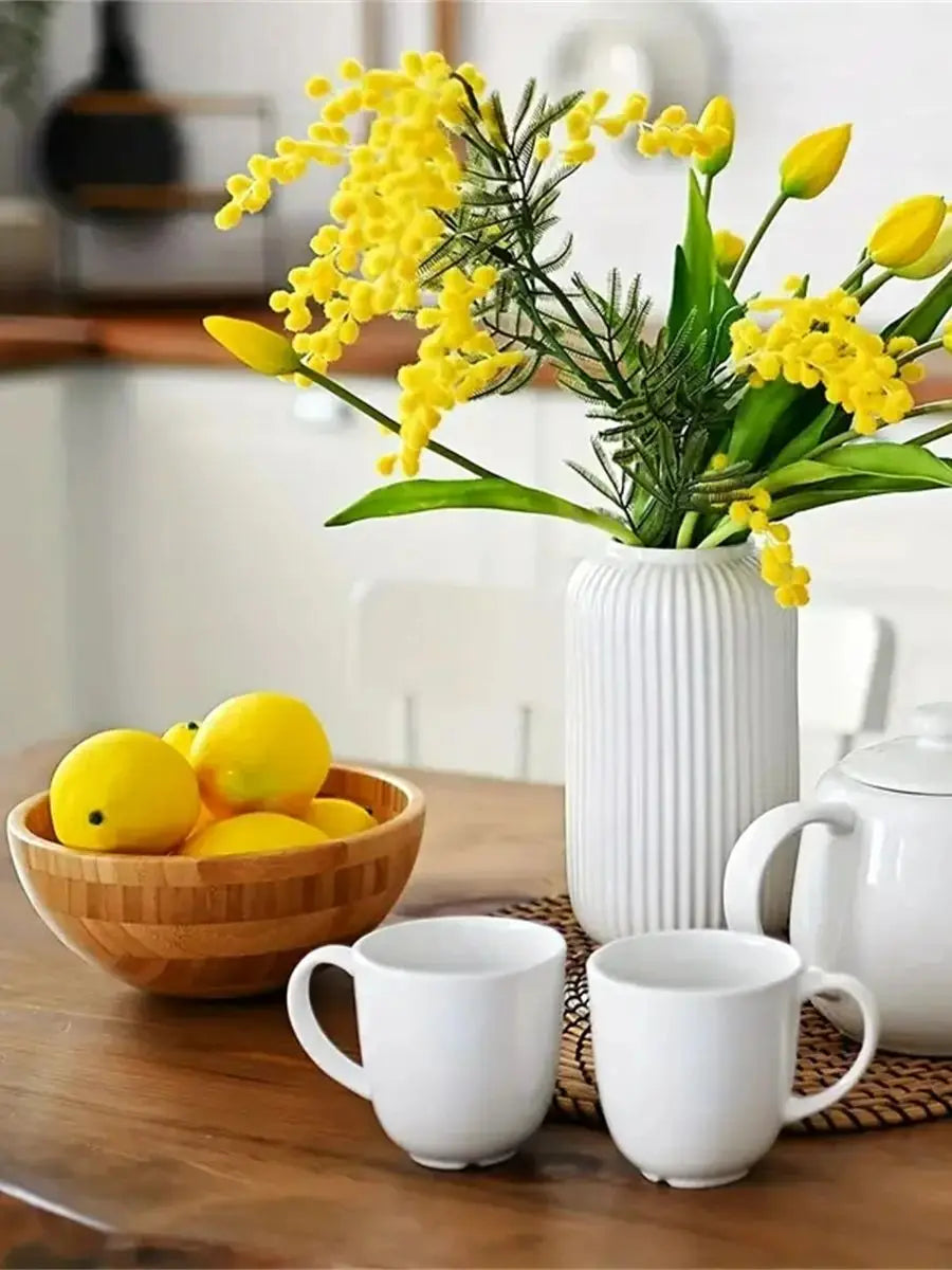 20pcs, Artificial Lemon 3inch, Simulation Lemon Artificial Yellow Lemon Fake Lemon, Simulation Fruit Home Decoration