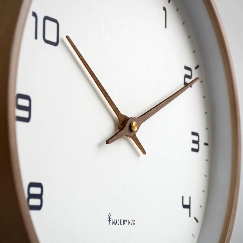 Nordic Quiet: 12'' Wooden Wall Clock
