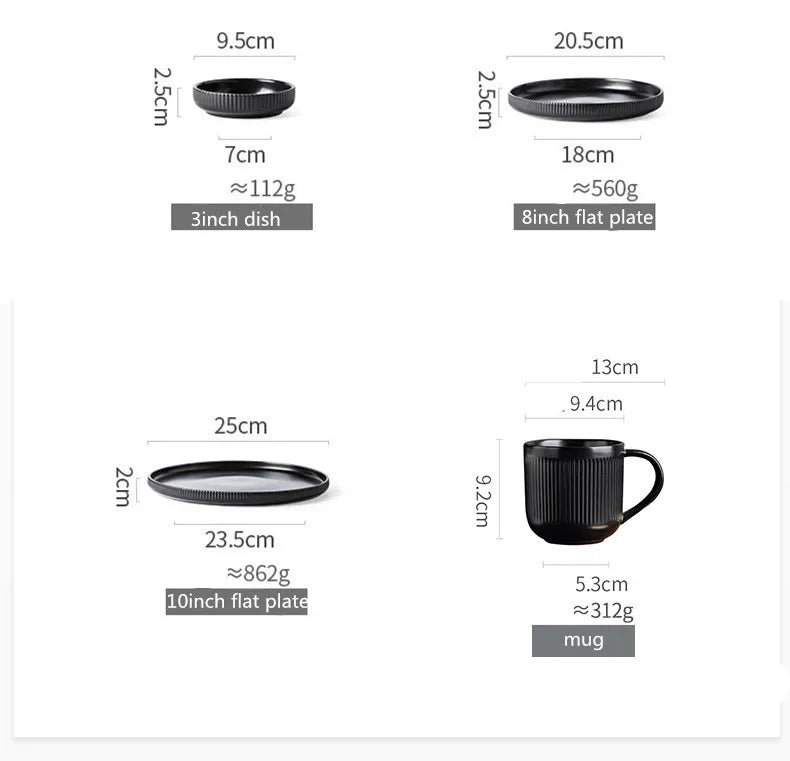 Matte Glazed Ceramic Dinnerware