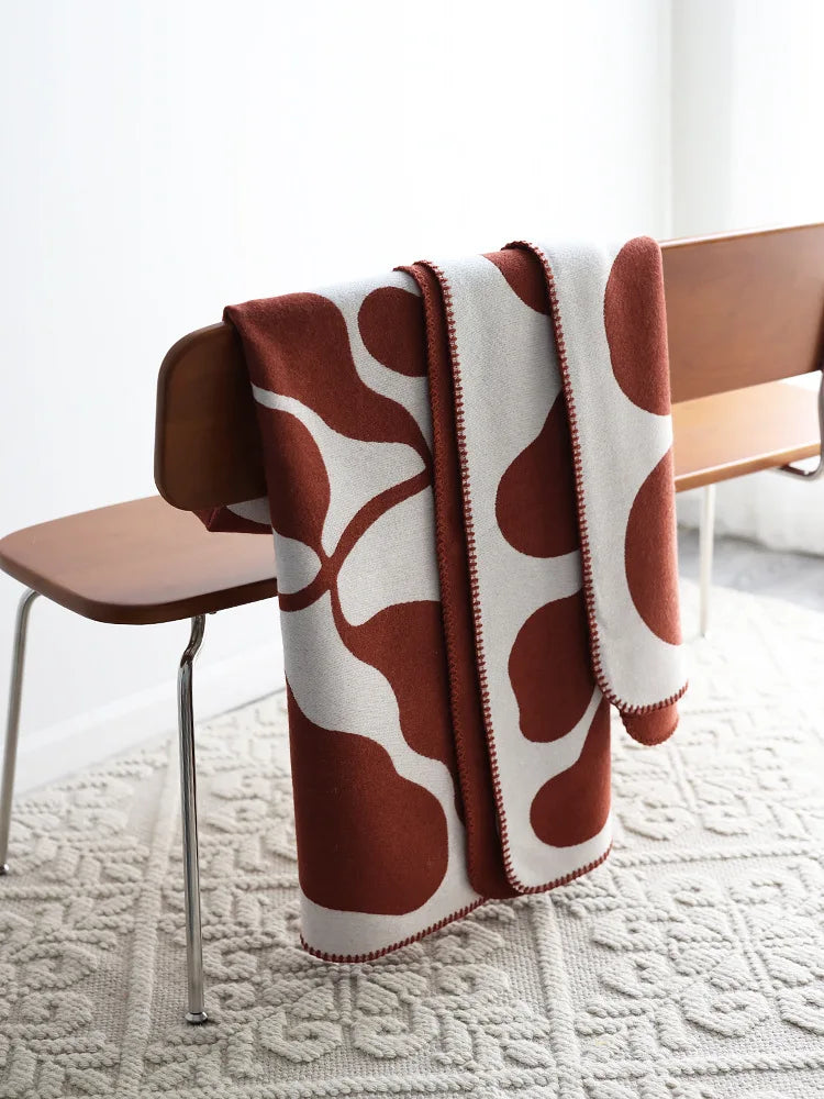 Nordic Weave: Imitation Cashmere Throw Blanket