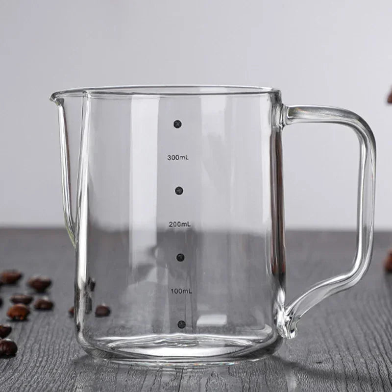 Glass Milk Frother Pitcher (350ml / 600ml)
