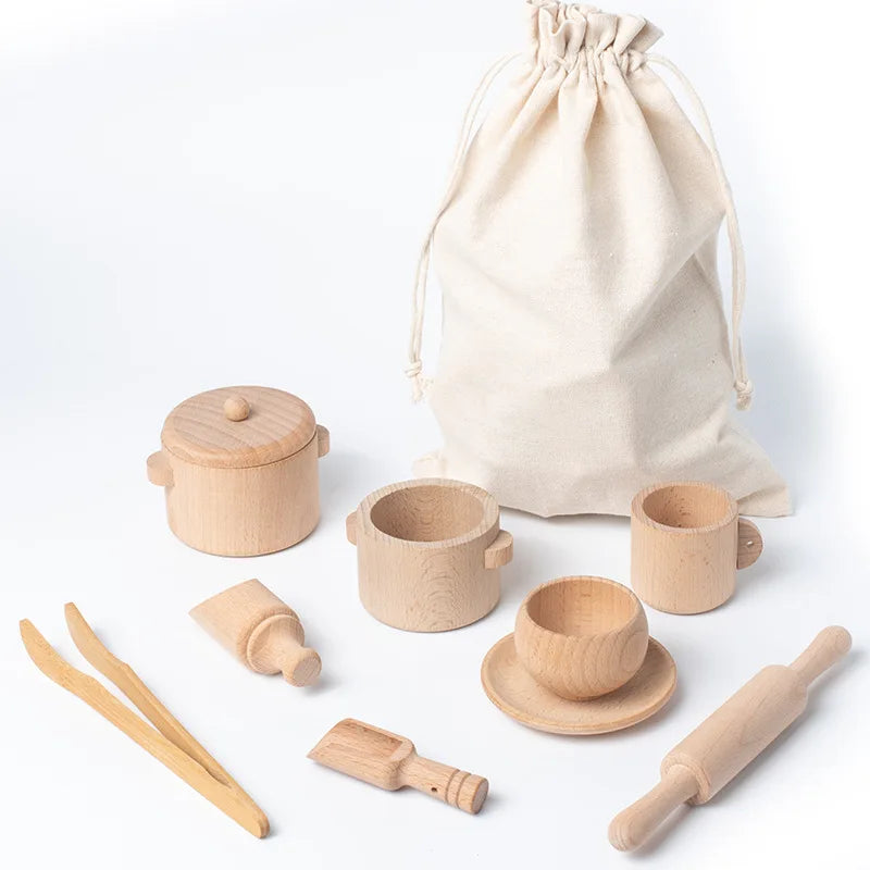 Tea Time & Tinker: Montessori Wooden Kitchen & Tea Set (Ages 3–6)