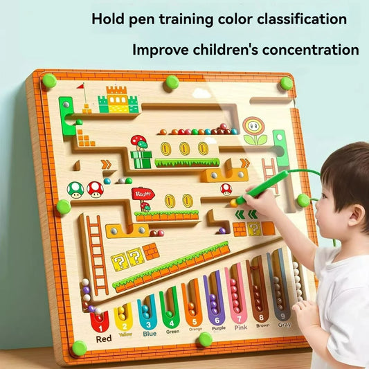 Focus Maze: Magnetic Walking Ball Puzzle (Ages 3–6)