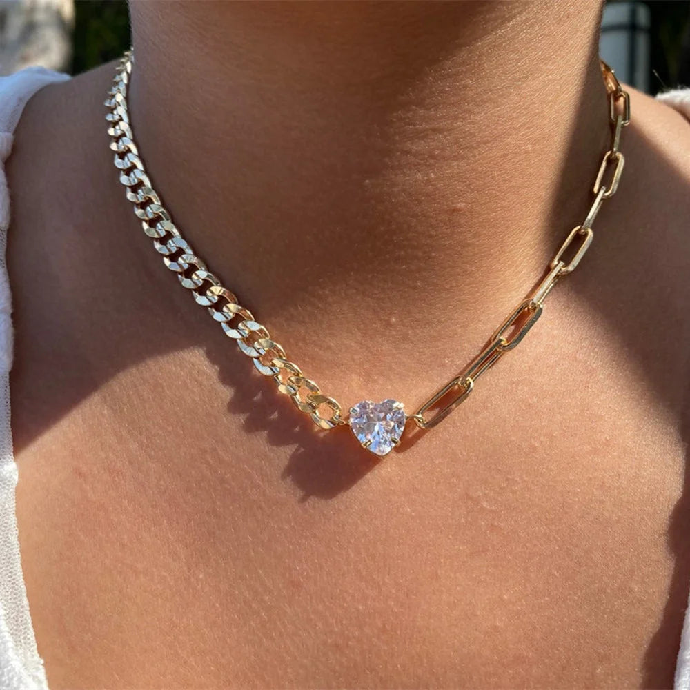 Gilded Rebel: Vintage Punk Coin Pendant Necklace
