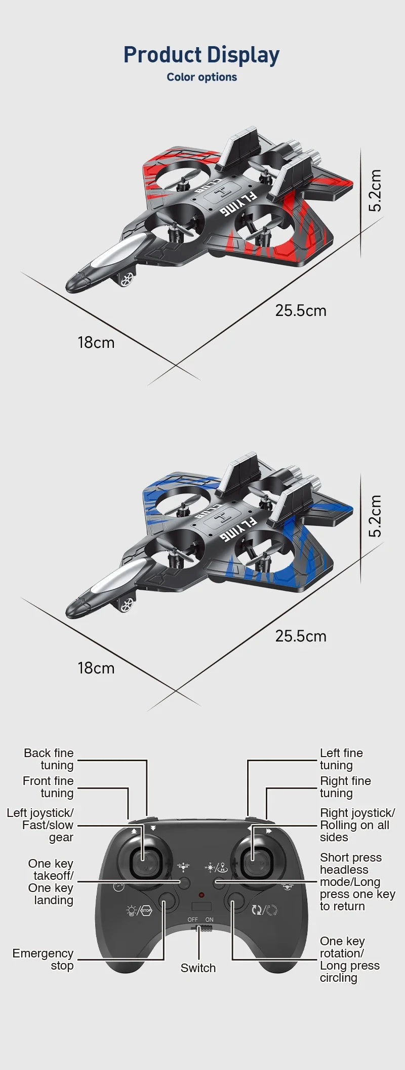 SkyGlide Series: EPP RC Stunt Gliders (Ages 14+)