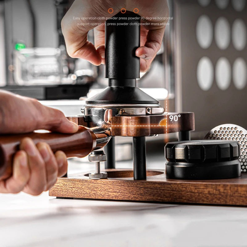 Wooden Coffee Tamper Station & Portafilter Holder