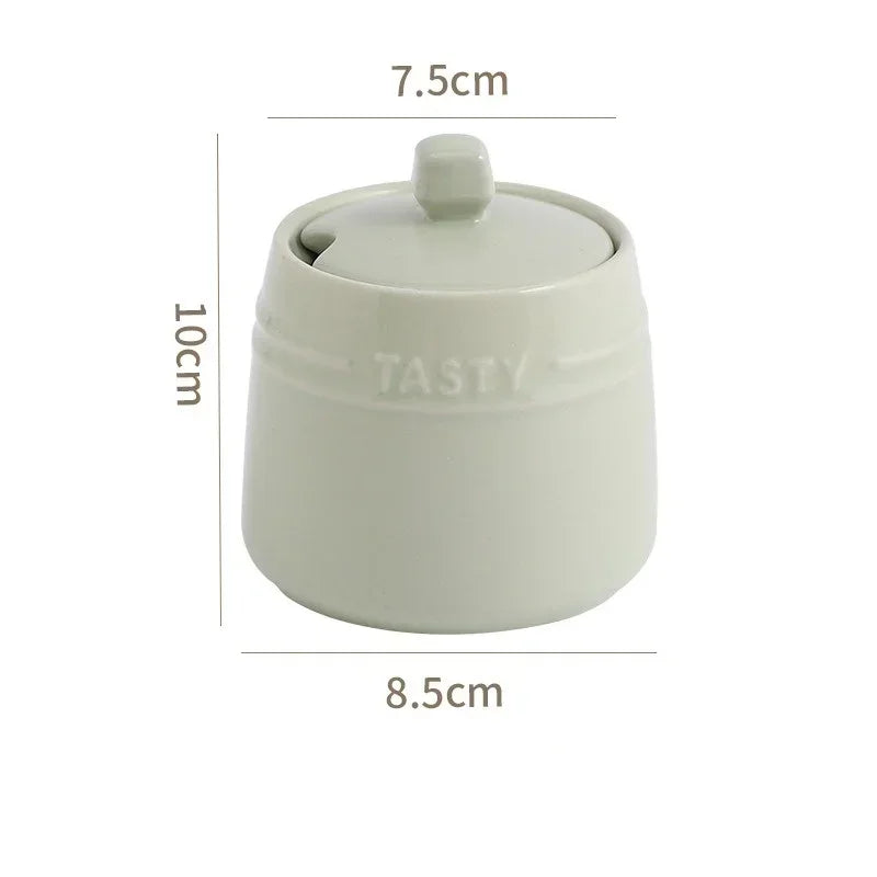 Rainbow Ceramic Spice Jar