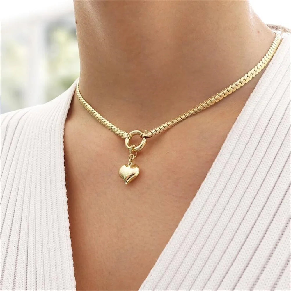 Gilded Rebel: Vintage Punk Coin Pendant Necklace
