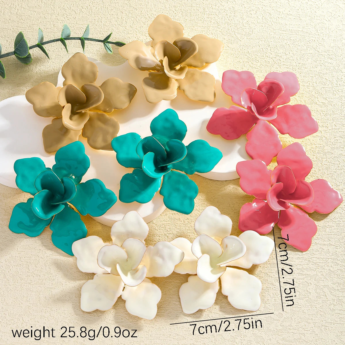 Tropic Bloom: Statement Floral Drop Earrings for Summer