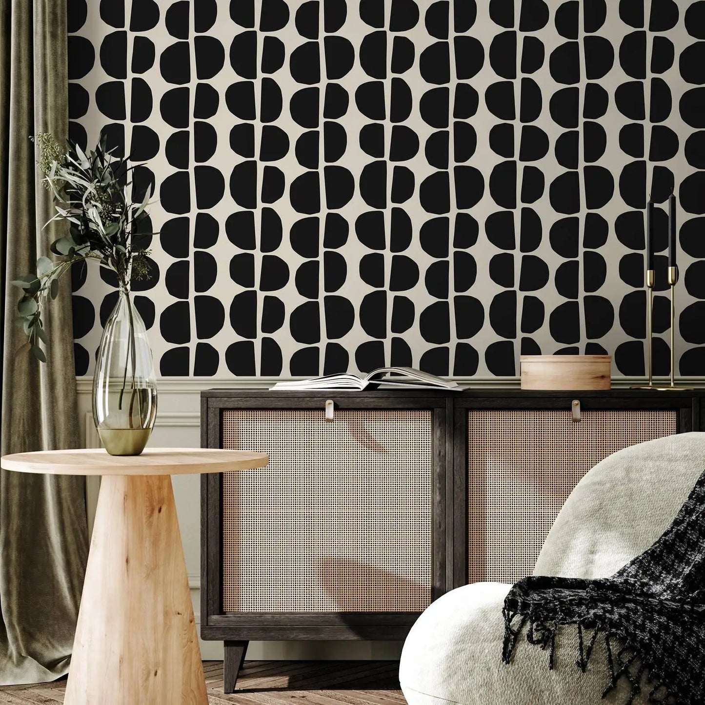Black Geometric Wallpaper