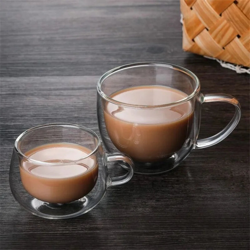 Double Wall Glass Coffee Mug