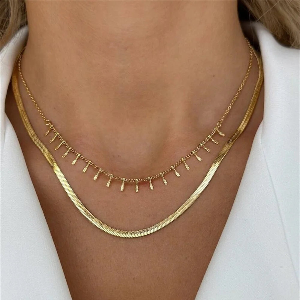 Gilded Rebel: Vintage Punk Coin Pendant Necklace