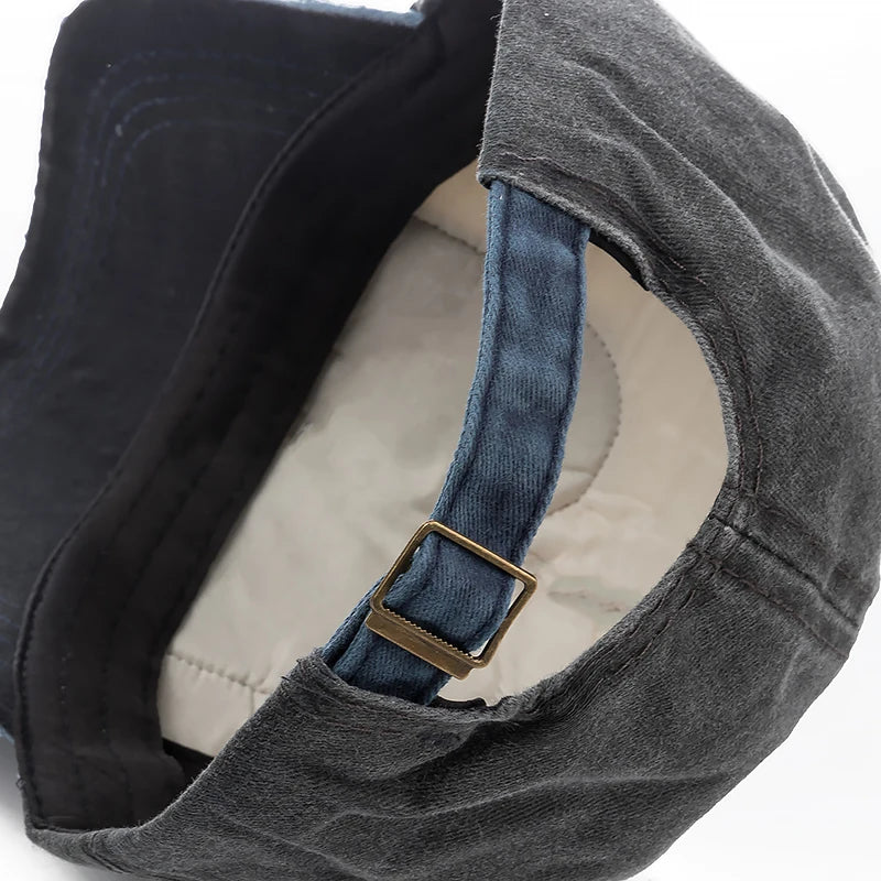 2025 High Quality Washed Cotton Damage Baseball Cap Motor Snapback Hat Hip Hop Dad Hats For Men Women Grinding Multicolor Bone