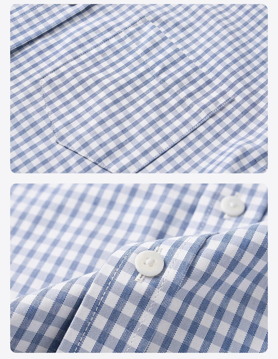 Men's Oversized Plaid Cotton Shirt – Soft Finish, Everyday Edge