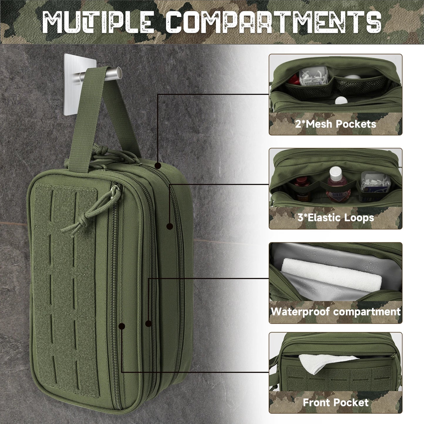 Field Dopp: Tactical Waterproof Toiletry Bag for Men