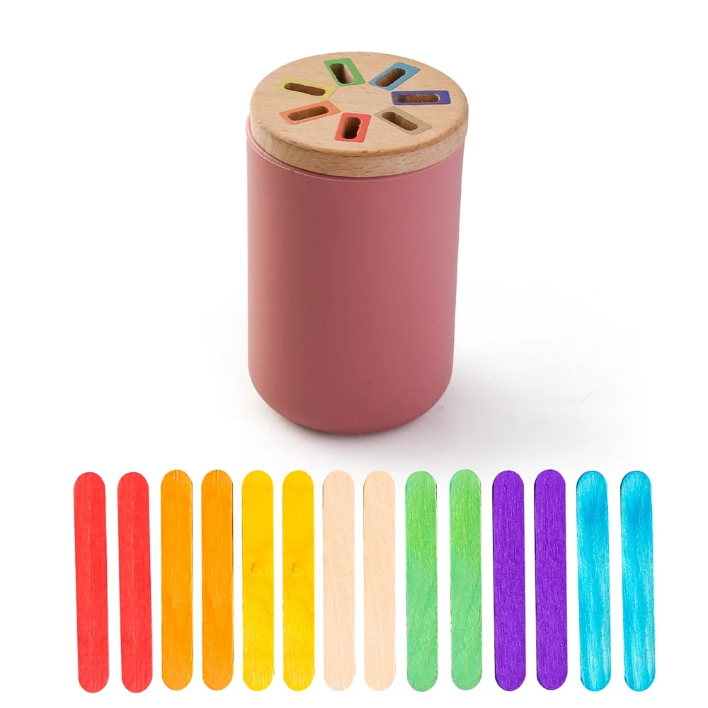 ColourMatch Bucket: Montessori Silicone Sorting Toy (Ages 1–3)