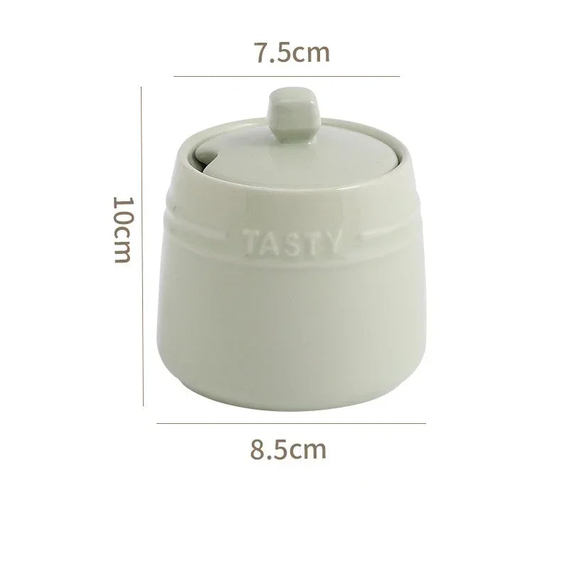 Rainbow Ceramic Spice Jar
