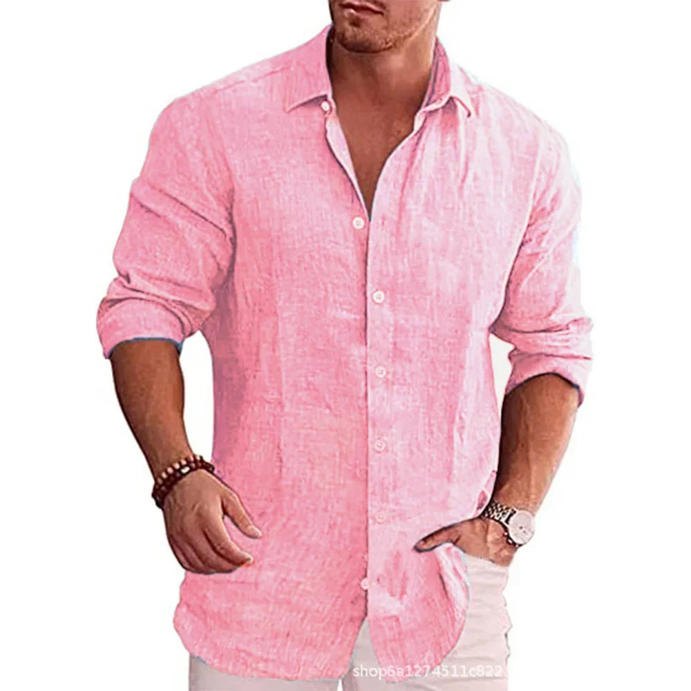 Coastline Shirt: Cotton-Linen Ease for Modern Days
