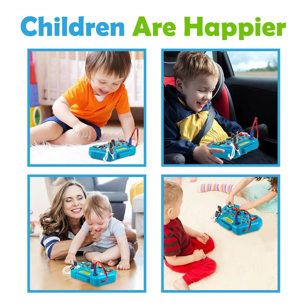 SkillBoard Go: Montessori Busy Board Travel Toy (Ages 3–6)