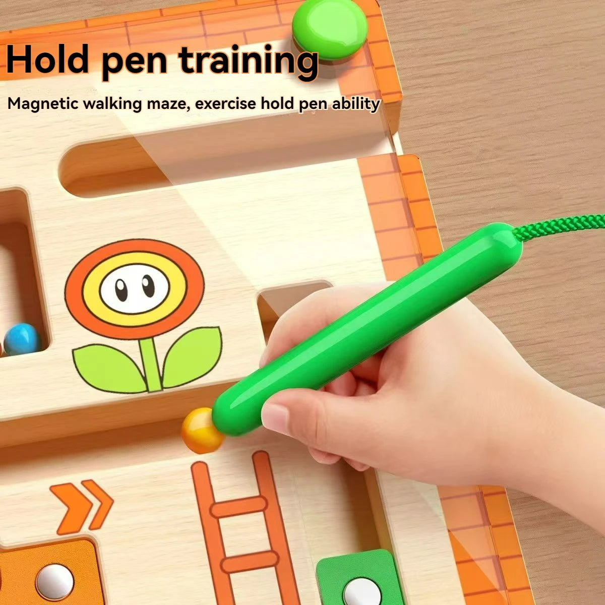 Focus Maze: Magnetic Walking Ball Puzzle (Ages 3–6)