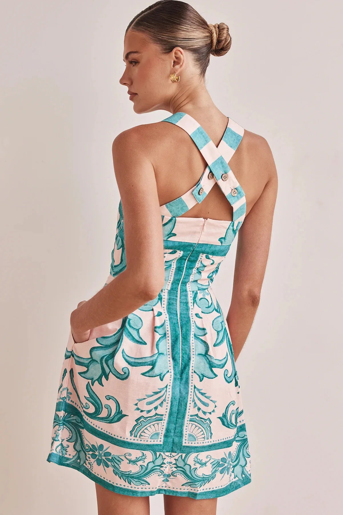 Solara – Bohemian Colourblock Vacation Dress