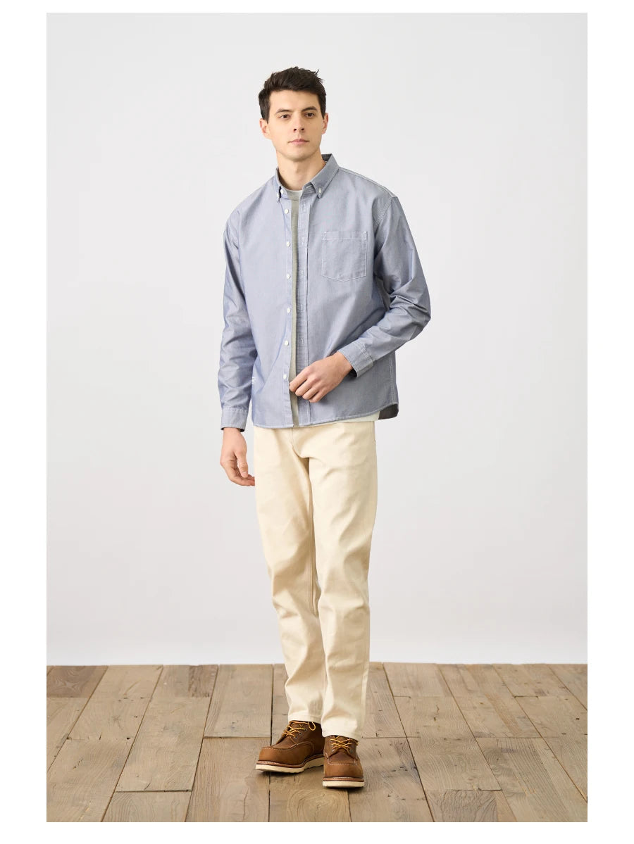 Men's Oversized Oxford Shirt – Refined Casual for Every Season