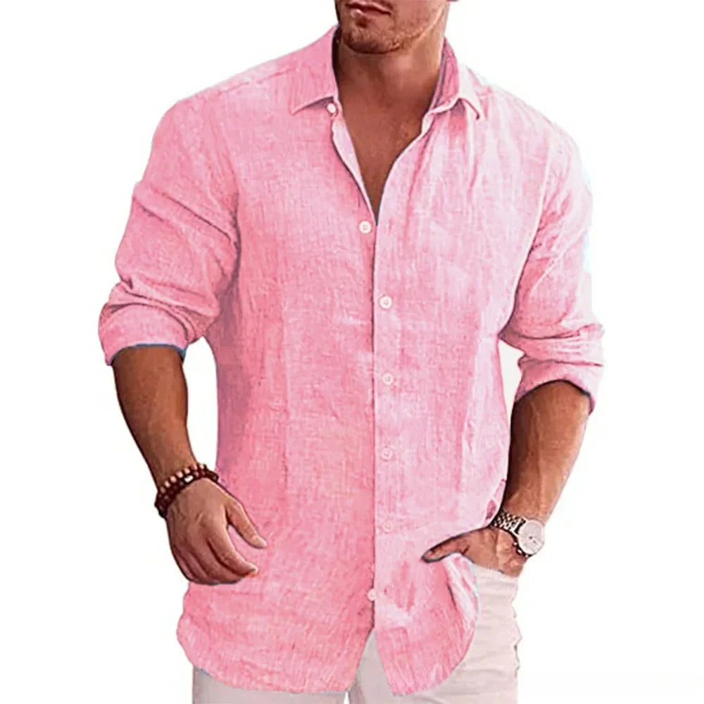 Coastline Shirt: Cotton-Linen Ease for Modern Days