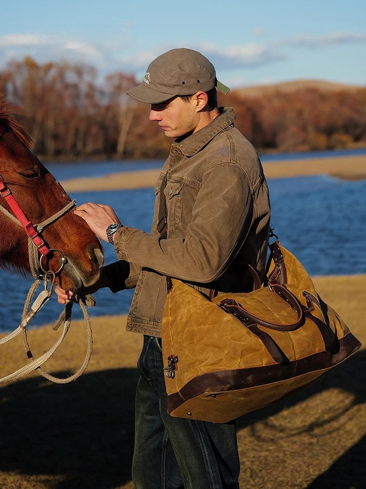 Men's Oversized Vintage Denim Jacket – 12.5oz Cotton for Cool-Season Style
