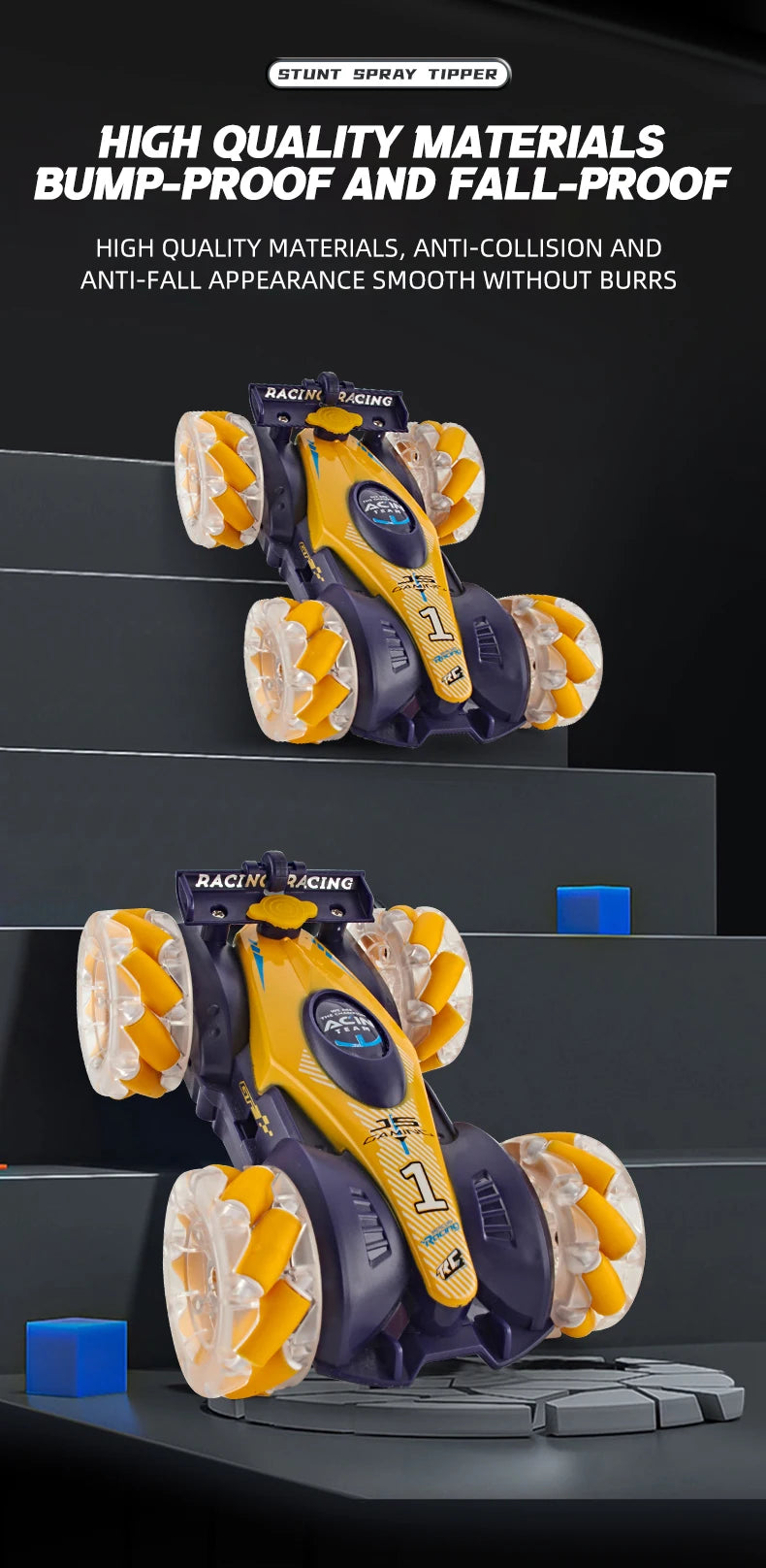 DriftTwist 4WD: Gesture-Control RC Stunt Car (Ages 6+)