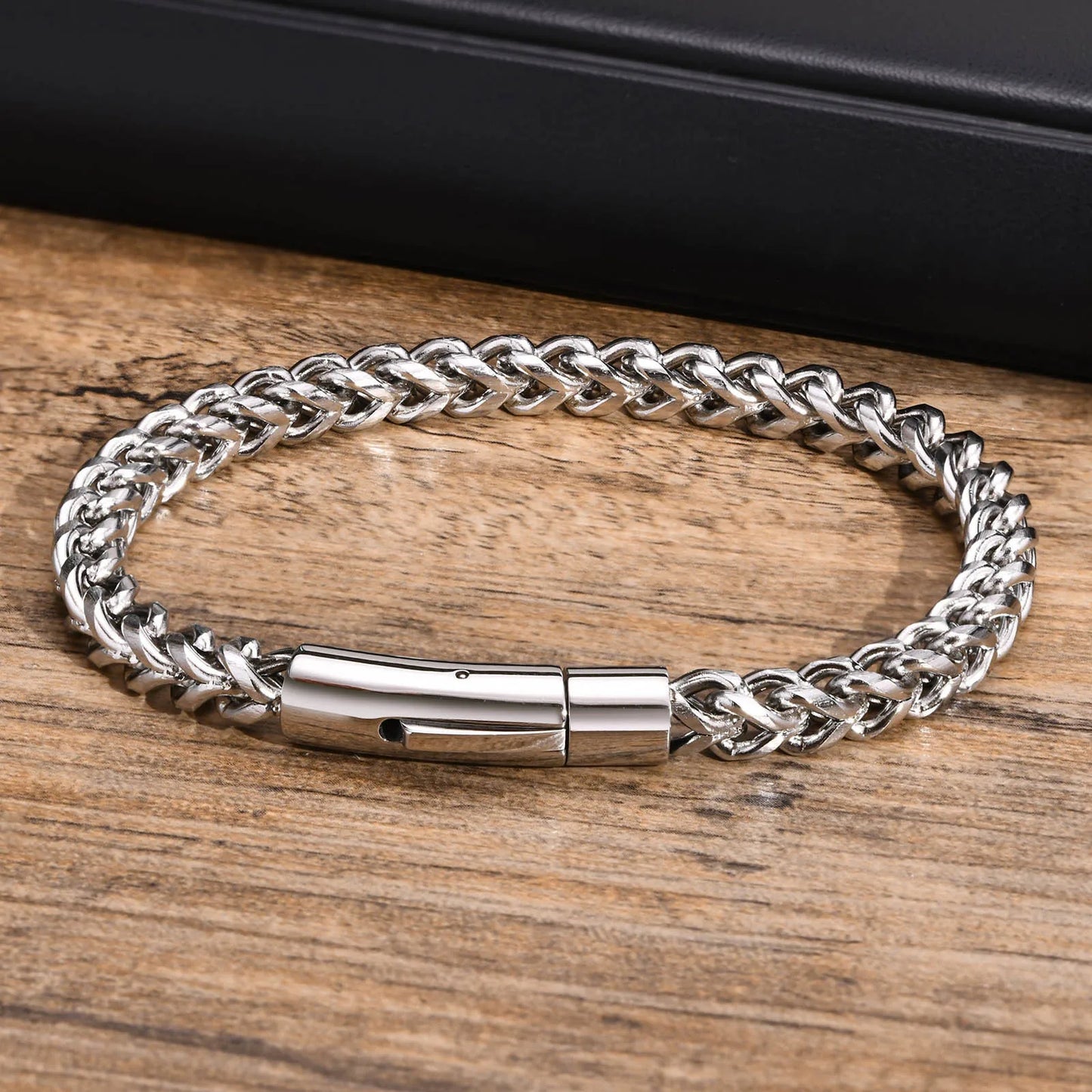 Twin Forge: Vintage Double-Layer Steel Bracelet for Men