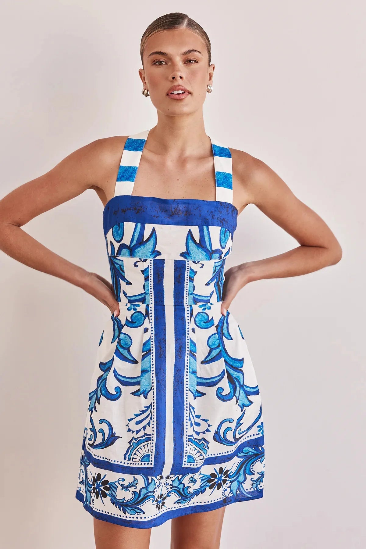 Solara – Bohemian Colourblock Vacation Dress