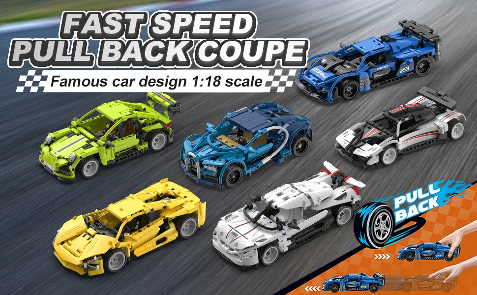 MOC Street Machine: Collector Car Building Kit (Ages 8–Adult)