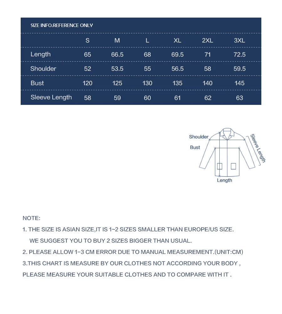 Men's Striped Denim Chore Jacket – Short Length, Oversized Utility