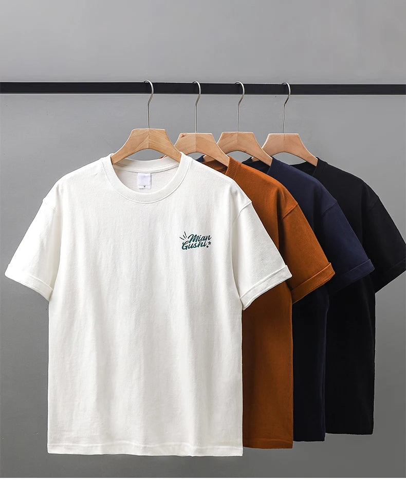 Vintage Trend Heavyweight Short-Sleeved T-Shirt: Built for the Bold