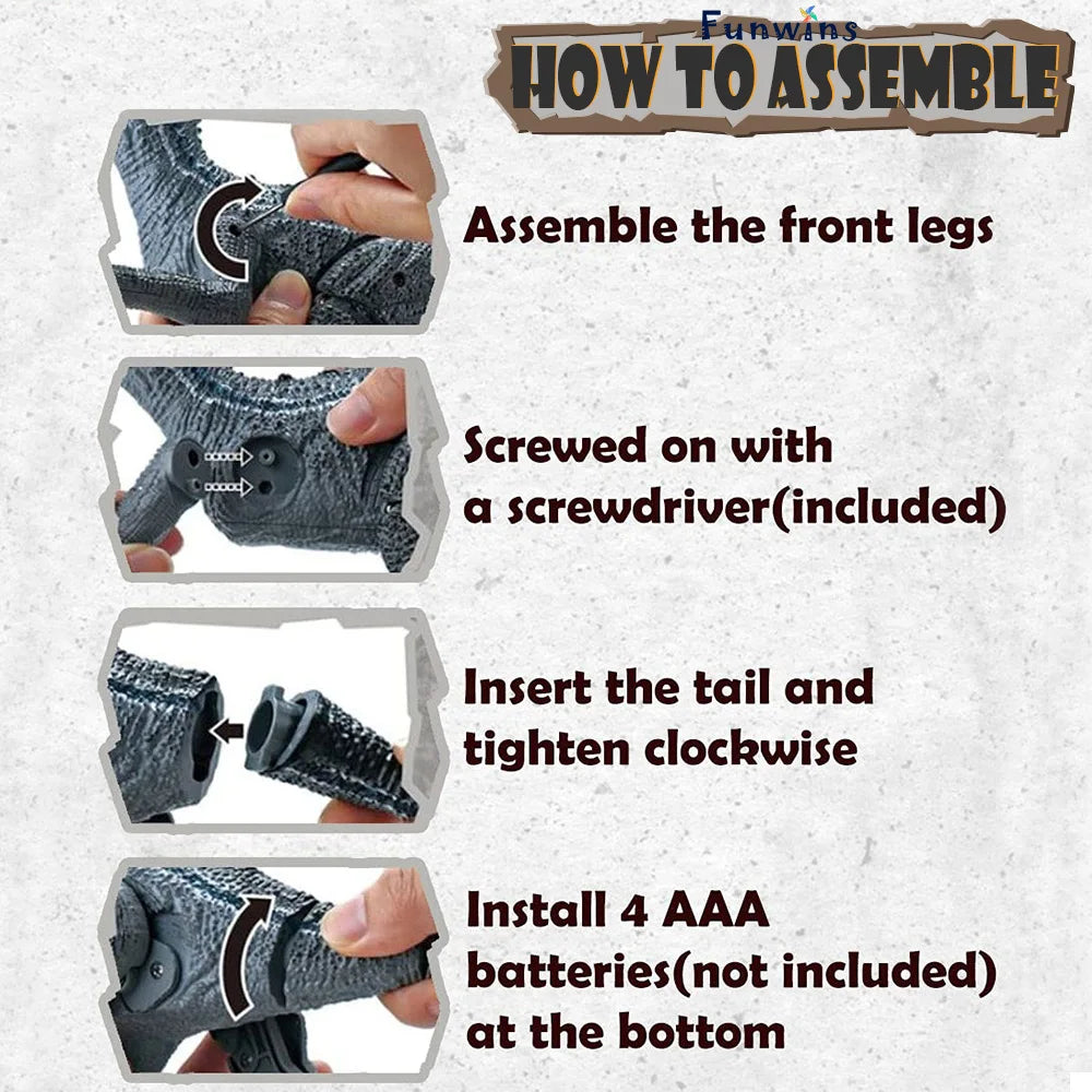 Raptor March: Walking & Roaring RC Dinosaur (Ages 6–12)