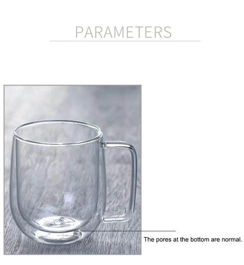 Double Wall Glass Coffee Mug