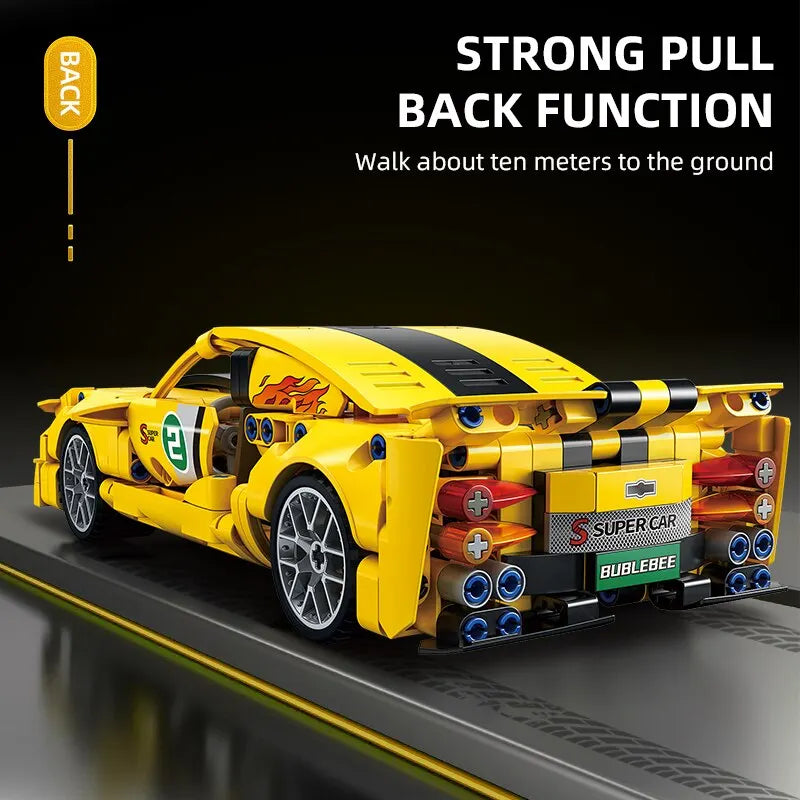 City Speed Car: 450+ Piece Racing Build Set (Ages 6–12)