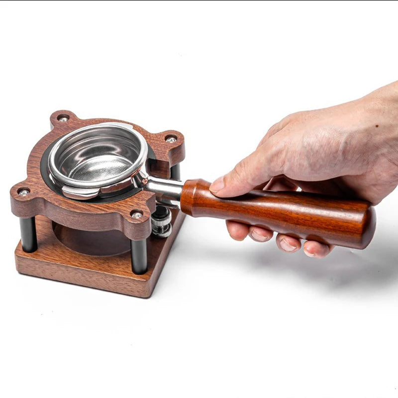 Wooden Coffee Tamper Station & Portafilter Holder