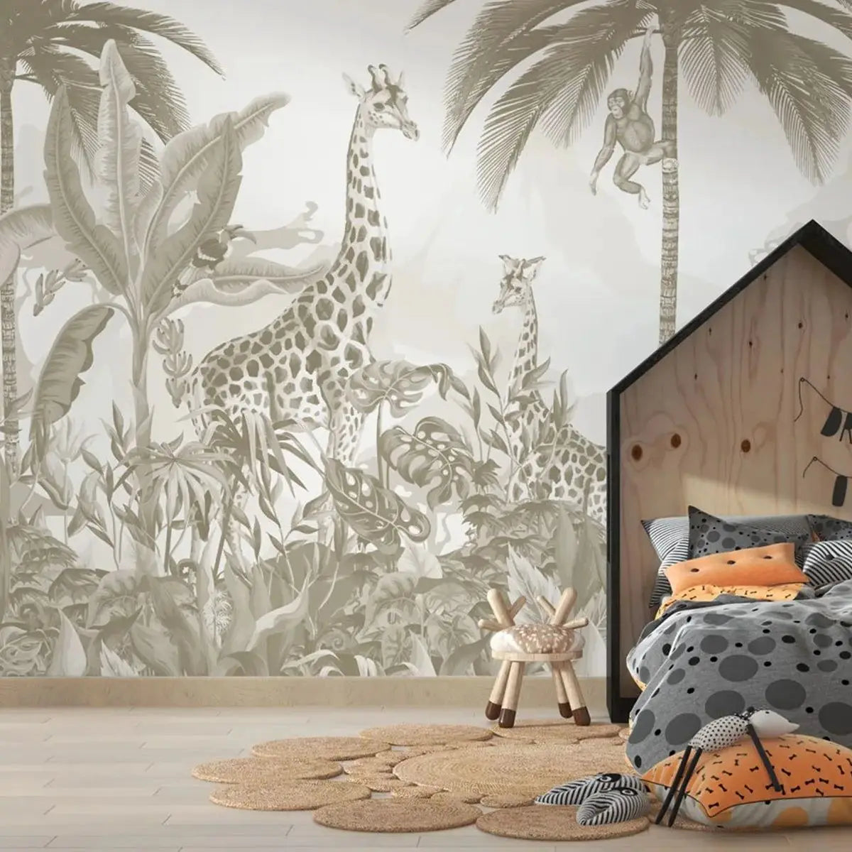 Kids Safari Jungle Animals Wallpaper