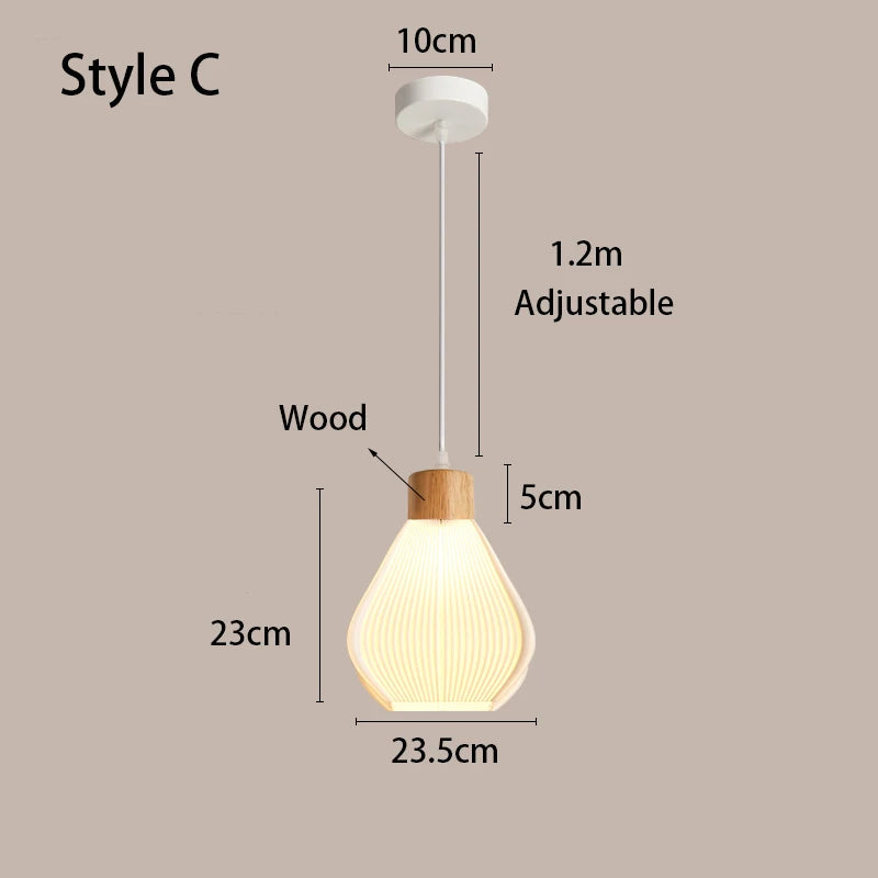 Art 3D Printing Chandelier Simple Modern Restaurant Light Net Red Cream Wind Bedroom Bedside Atmosphere bar Chandelier