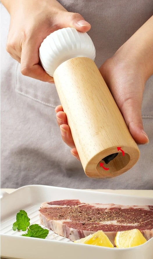 Nordic Wooden Pepper & Salt Grinder