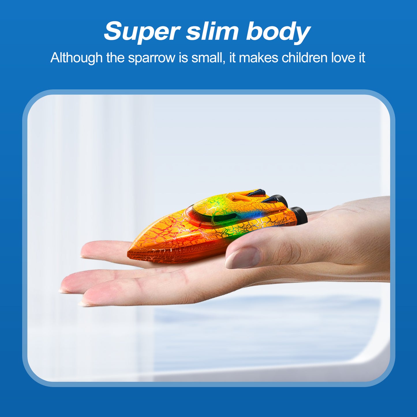 Mini Wave: 2.4G RC Speedboat (Ages 6–12)