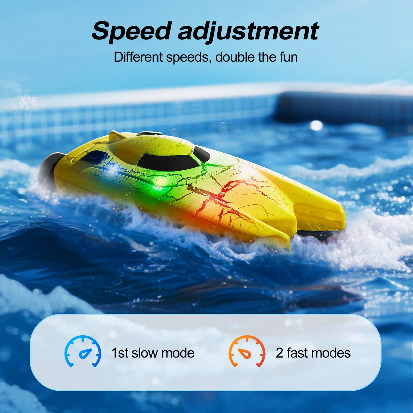 Mini Wave: 2.4G RC Speedboat (Ages 6–12)