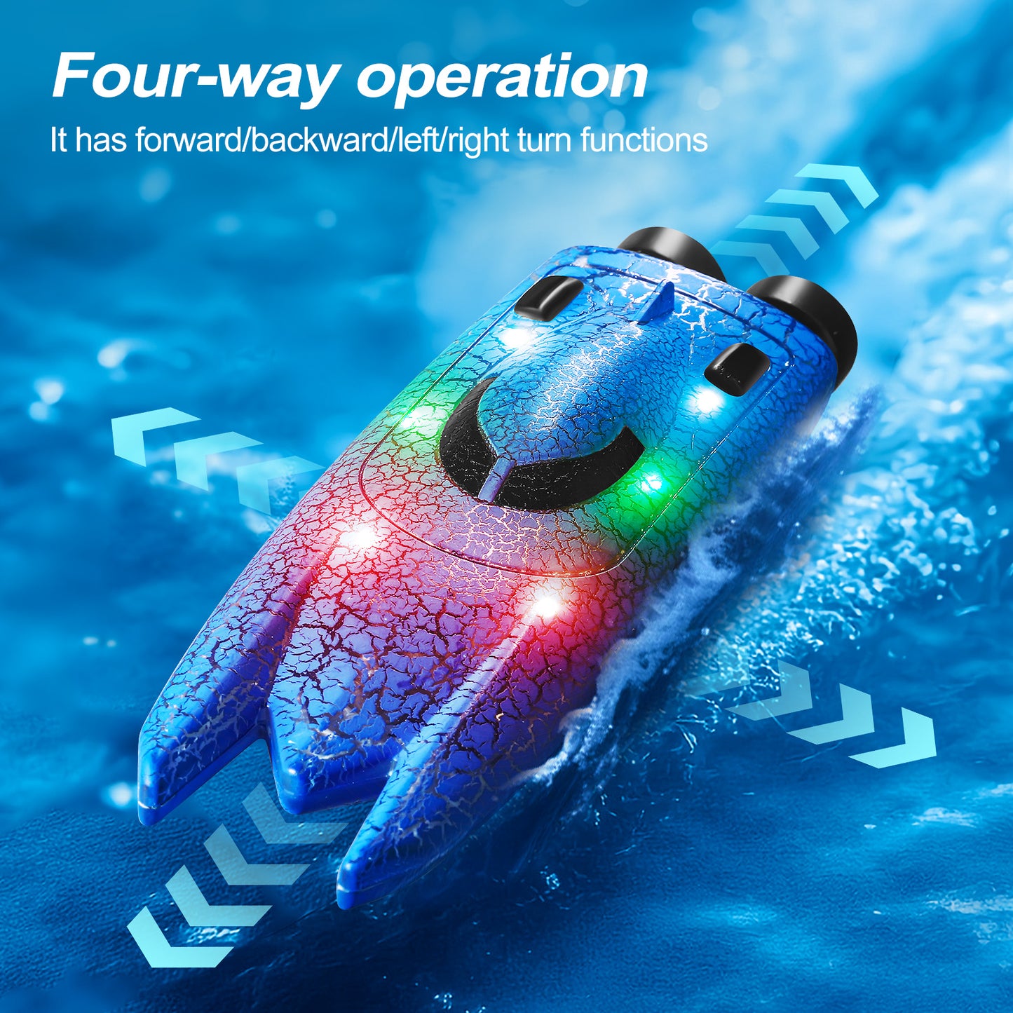 Mini Wave: 2.4G RC Speedboat (Ages 6–12)