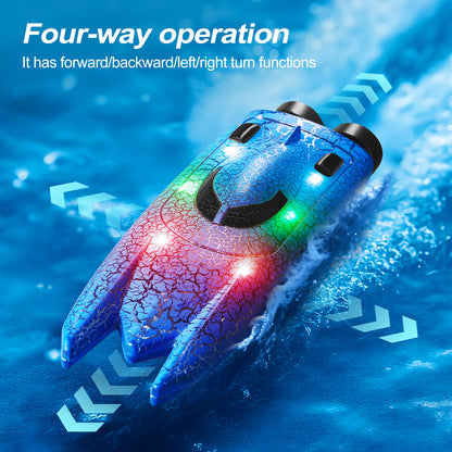 Mini Wave: 2.4G RC Speedboat (Ages 6–12)