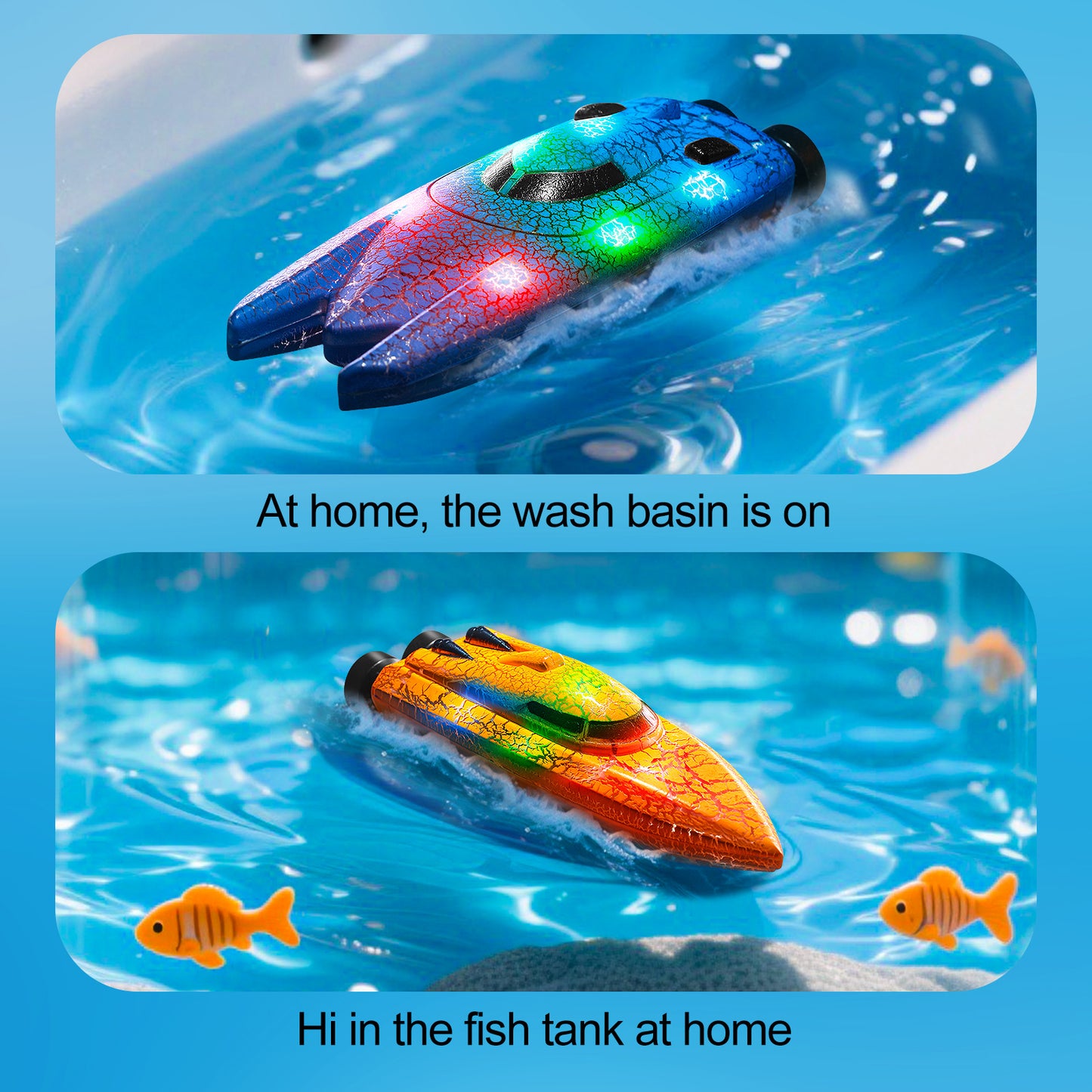 Mini Wave: 2.4G RC Speedboat (Ages 6–12)